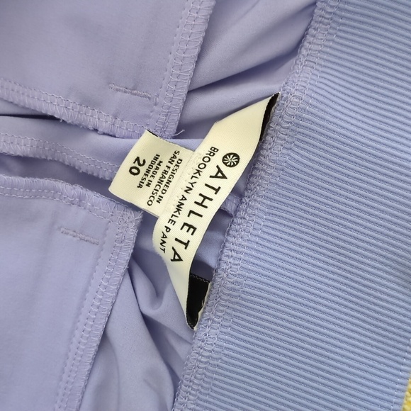 Athleta Brooklyn Mid Rise Ankle Women's Victorian Periwinkle Pants Size 20 - Picture 9 of 11